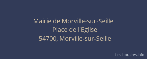 Mairie de Morville-sur-Seille
