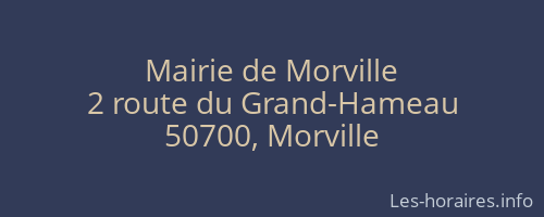 Mairie de Morville