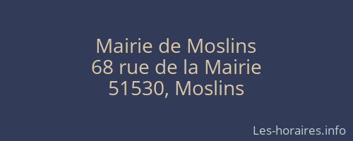 Mairie de Moslins