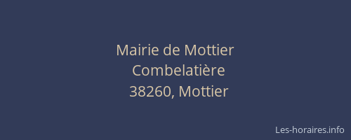 Mairie de Mottier