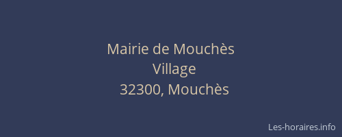 Mairie de Mouchès