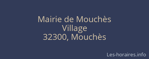 Mairie de Mouchès