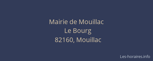 Mairie de Mouillac
