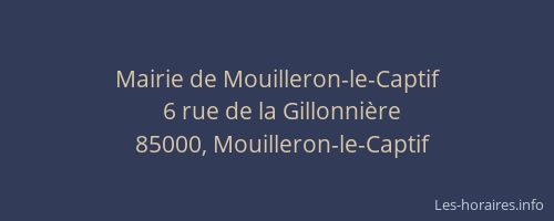 Mairie de Mouilleron-le-Captif