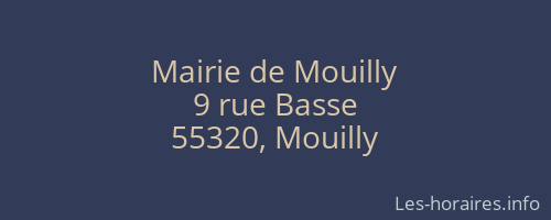 Mairie de Mouilly