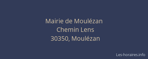 Mairie de Moul&eacute;zan