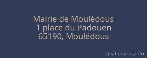 Mairie de Moulédous