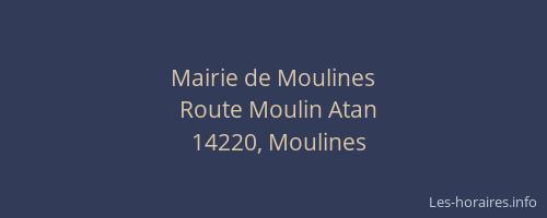 Mairie de Moulines