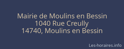 Mairie de Moulins en Bessin