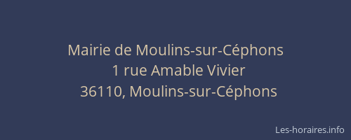 Mairie de Moulins-sur-C&eacute;phons