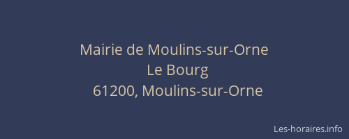 Mairie de Moulins-sur-Orne