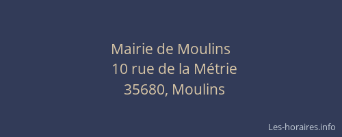 Mairie de Moulins