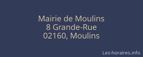Mairie de Moulins