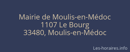 Mairie de Moulis-en-Médoc