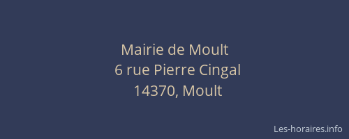 Mairie de Moult