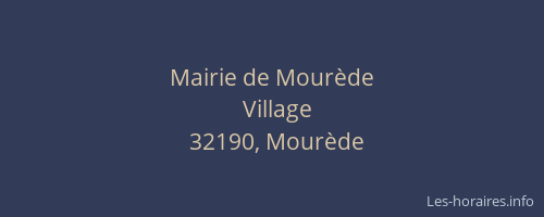 Mairie de Mour&egrave;de