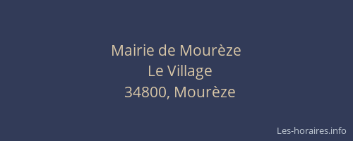 Mairie de Mourèze