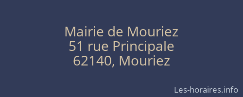 Mairie de Mouriez