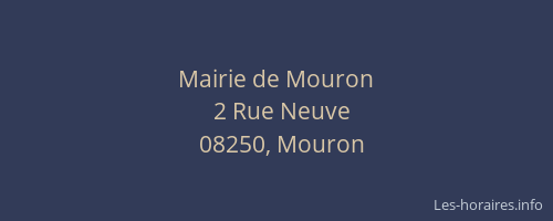 Mairie de Mouron