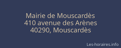 Mairie de Mouscardès