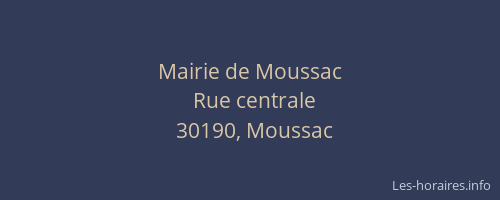 Mairie de Moussac