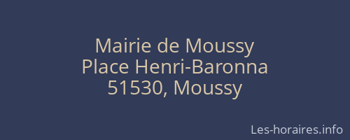 Mairie de Moussy