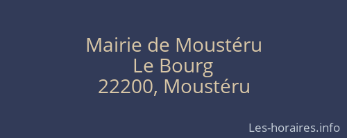 Mairie de Moustéru
