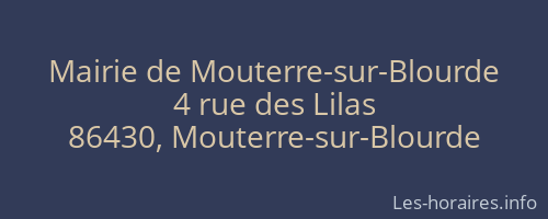 Mairie de Mouterre-sur-Blourde