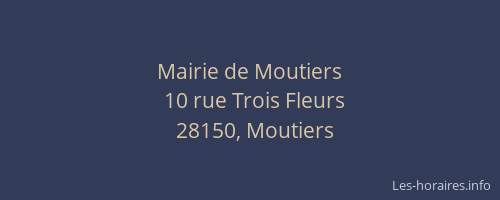Mairie de Moutiers