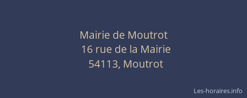 Mairie de Moutrot