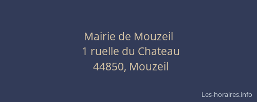 Mairie de Mouzeil