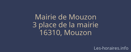 Mairie de Mouzon
