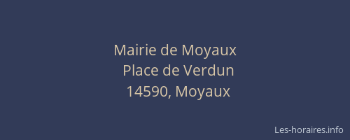 Mairie de Moyaux