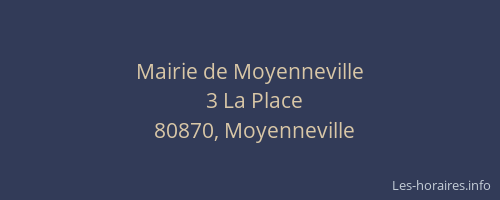 Mairie de Moyenneville