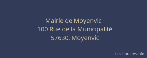 Mairie de Moyenvic