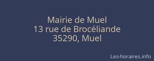Mairie de Muel