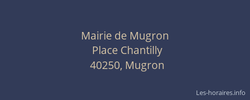 Mairie de Mugron