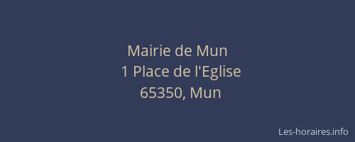 Mairie de Mun