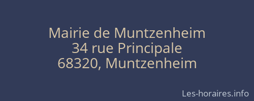 Mairie de Muntzenheim