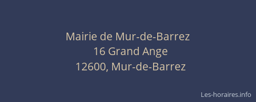 Mairie de Mur-de-Barrez
