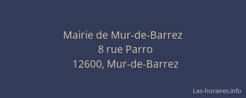 Mairie de Mur-de-Barrez