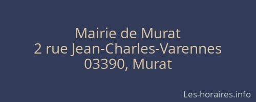 Mairie de Murat