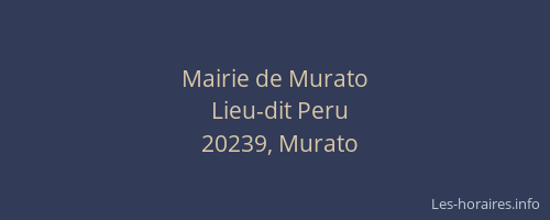 Mairie de Murato