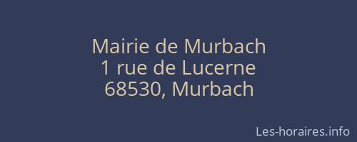 Mairie de Murbach