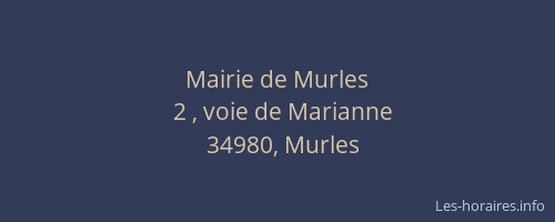Mairie de Murles