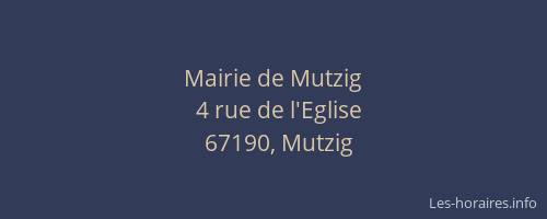 Mairie de Mutzig
