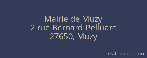 Mairie de Muzy