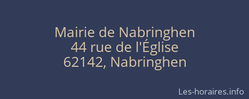 Mairie de Nabringhen