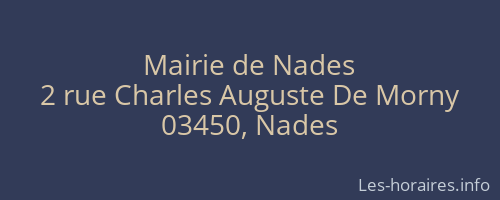 Mairie de Nades