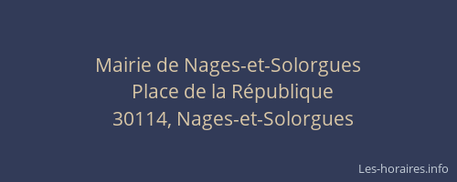 Mairie de Nages-et-Solorgues